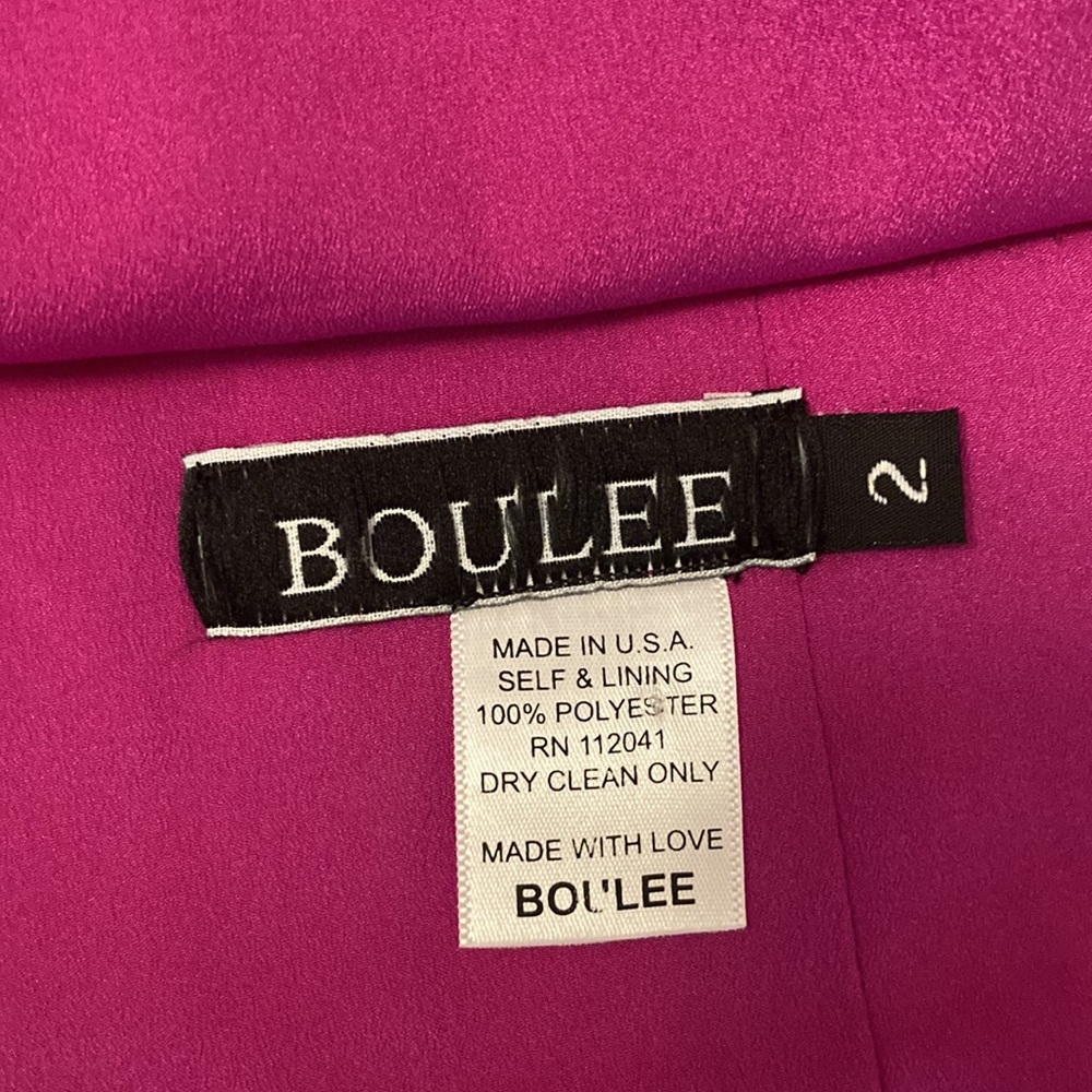 Boulee Raspberry Colored Open Shoulder Jacket/ Bl… - image 7
